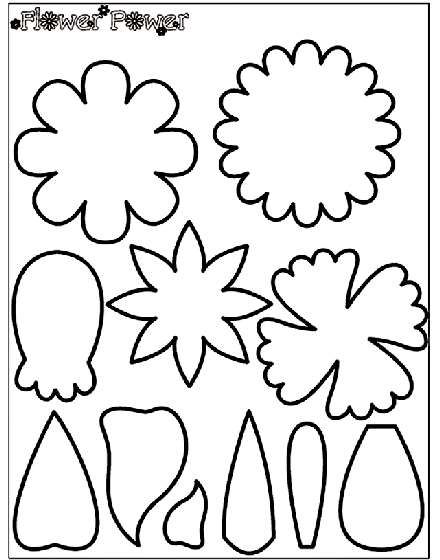 Flower power coloring page