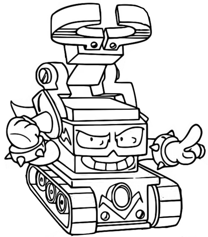 Coloring pages superthings power machines