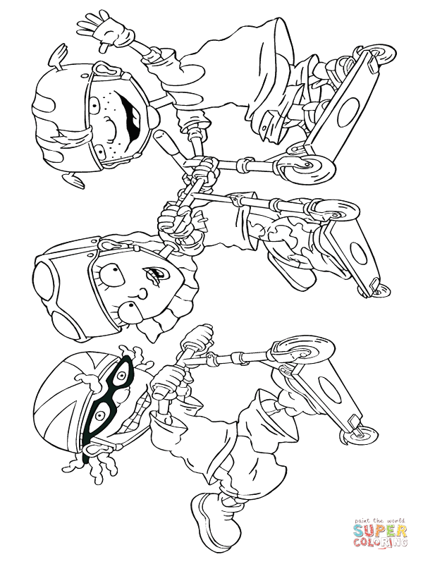 Rocket power pany coloring page free printable coloring pages