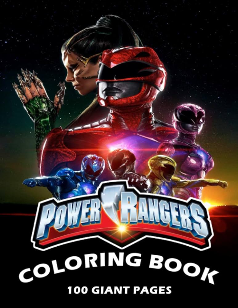 Power rangers coloring book fantastic gift coloring book for all ages fans and kids with high quality image â a size x in by