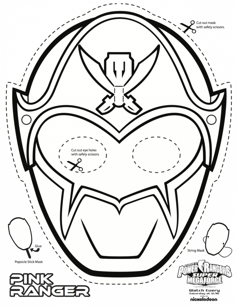 Super mega power rangers printable