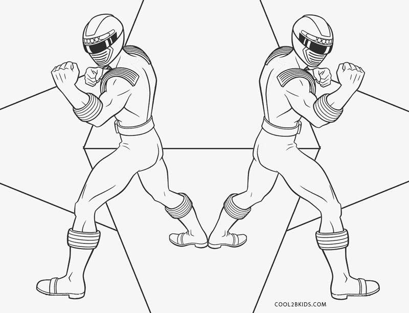 Free printable power ranger coloring pages for kids