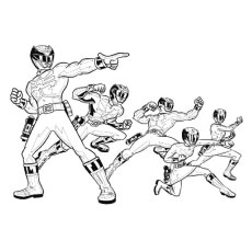 Top free printable power rangers megaforce coloring pages online