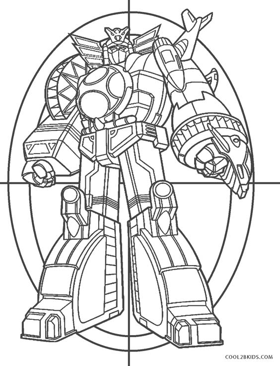 Free printable power ranger coloring pages for kids