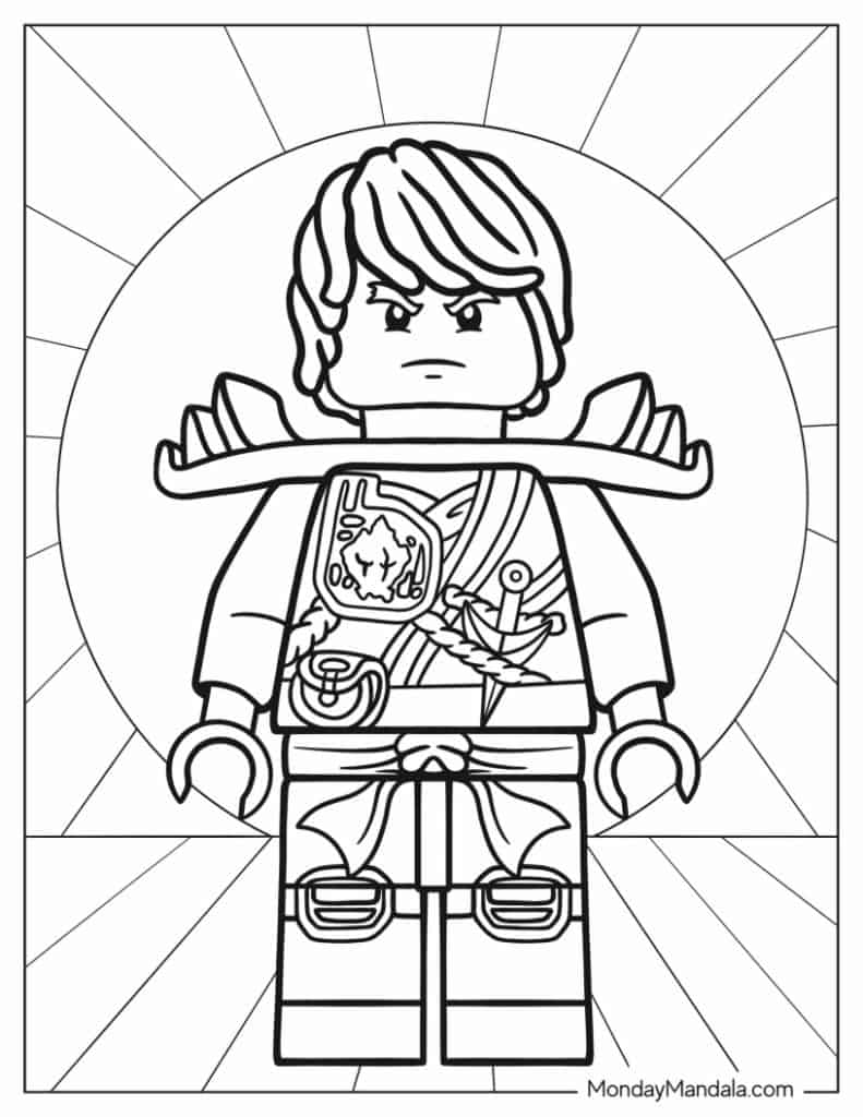 Lego ninjago coloring pages free pdf printables