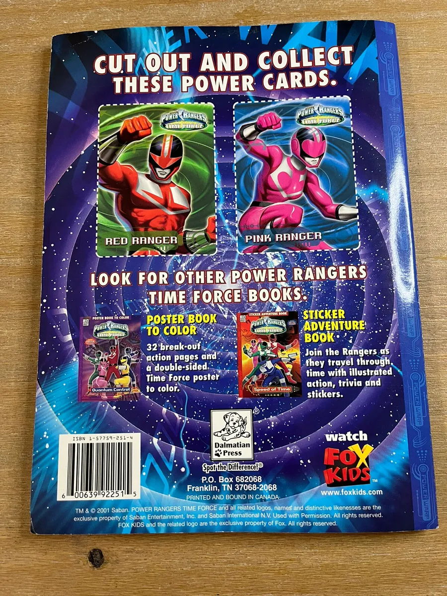 Vintage saban mighty morphin power rangers time warp coloring book