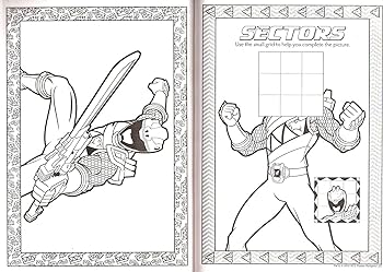 Power rangers dino charge jumbo coloring activity book