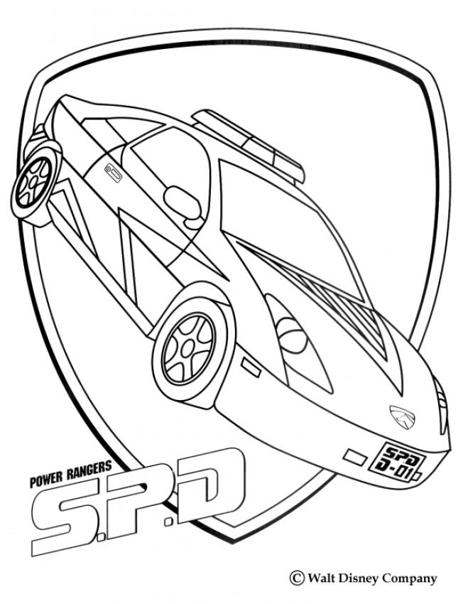 Power rangers spd coloring pages