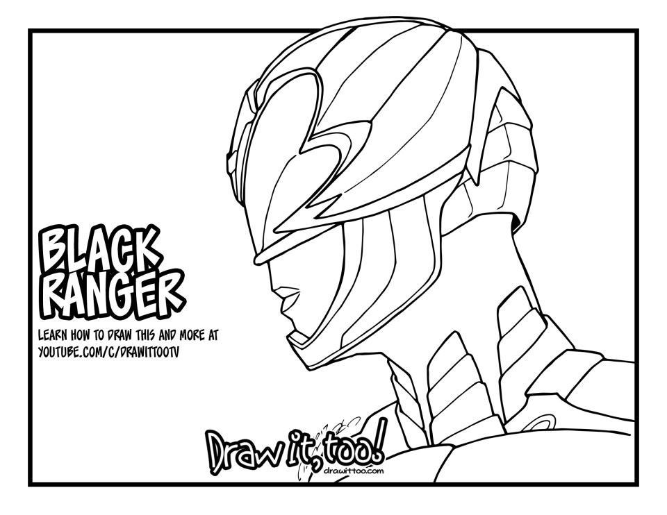 Black ranger power rangers movie tutorial