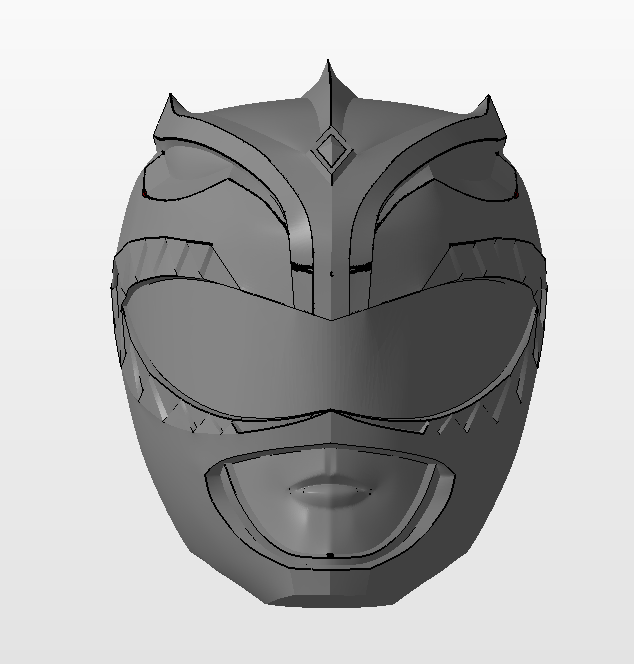 Free stl file green power ranger helmet bat in the sun version ðªãd printer design to downloadãcults