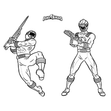 Top free printable power rangers megaforce coloring pages online