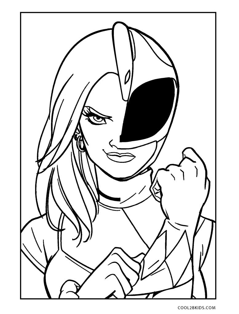 Free printable power ranger coloring pages for kids