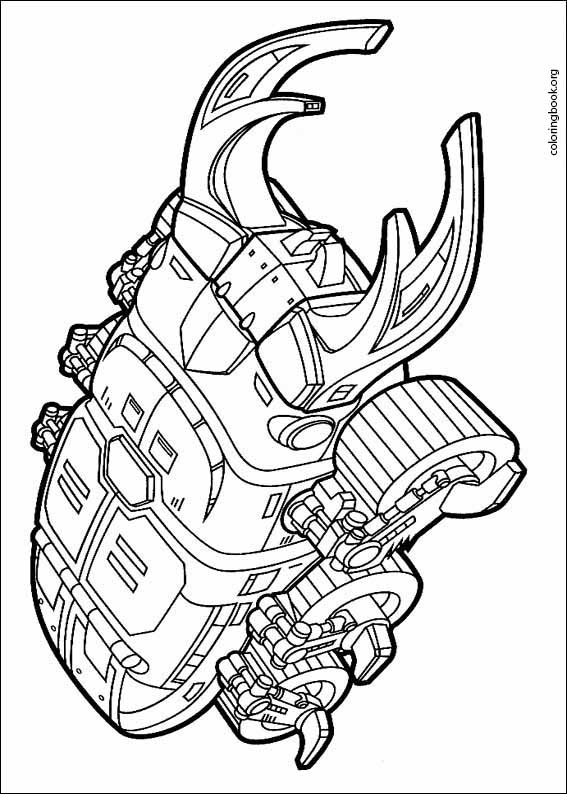 Power rangers coloring page