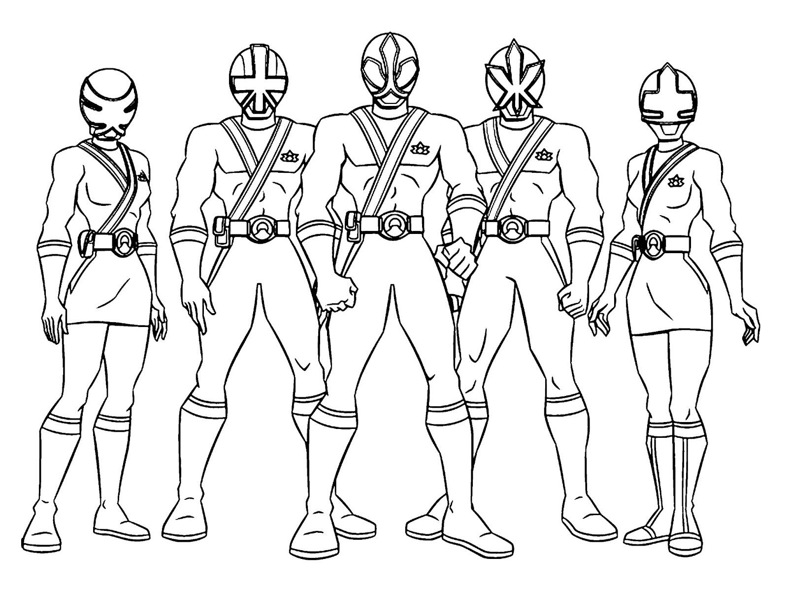 Power rangers coloring pages