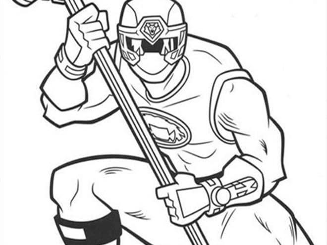 Free easy to print power rangers coloring pages