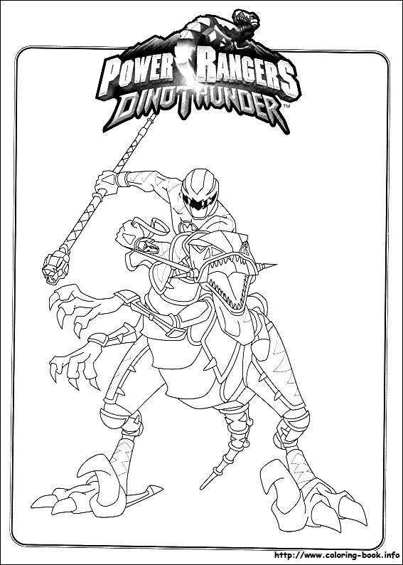 Power rangers coloring picture