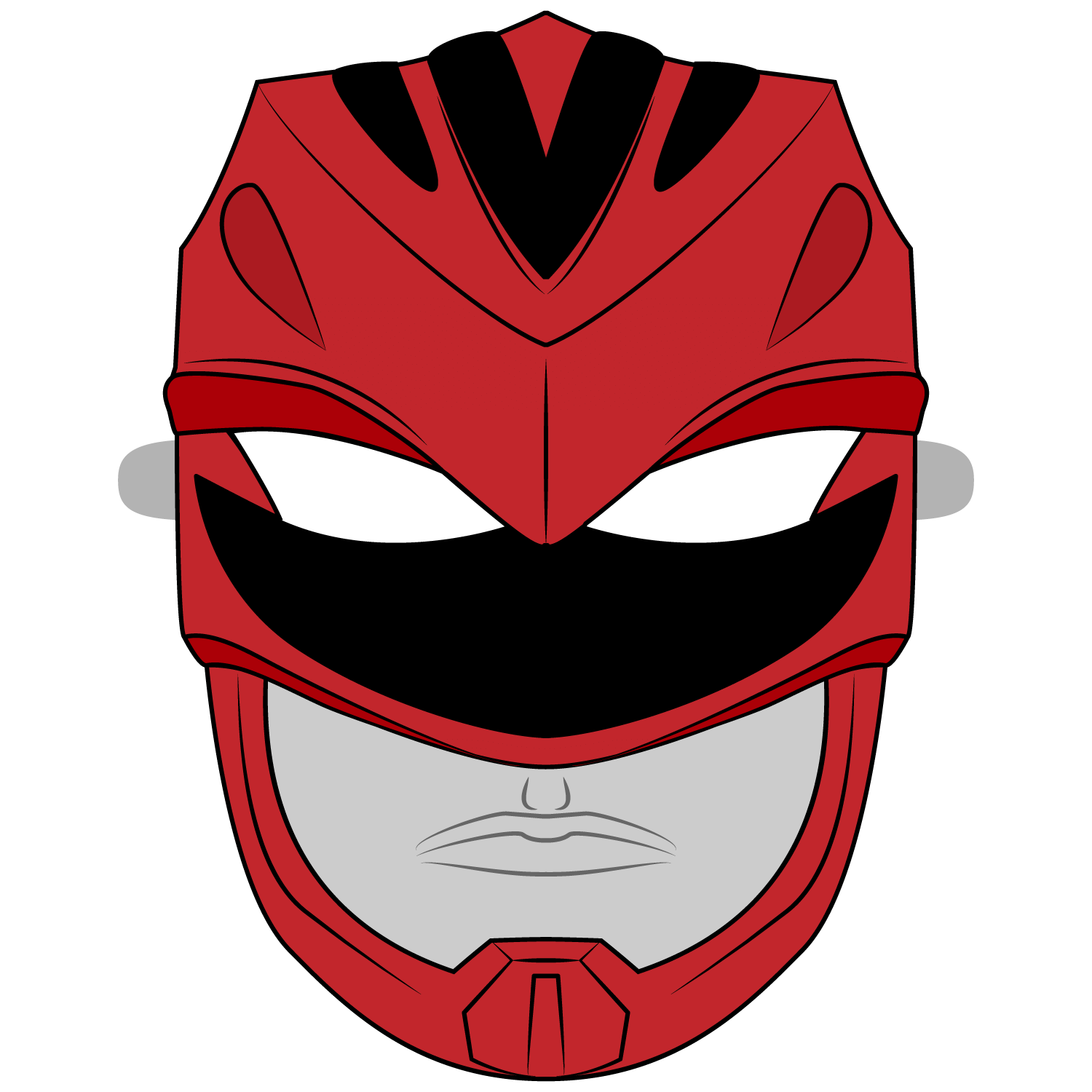 Power rangers mask template free printable papercraft templates