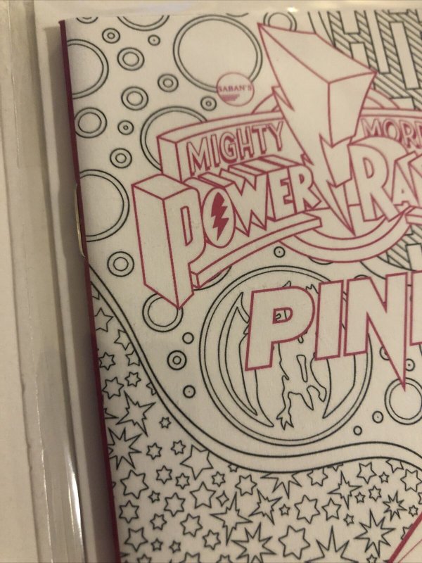 Mighty morphin power rangers pink boom coloring book variant cover ic books