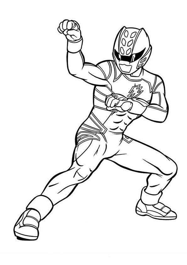 Coloring pages mighty morphin coloring page