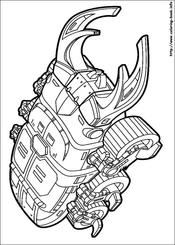 Power rangers coloring picture