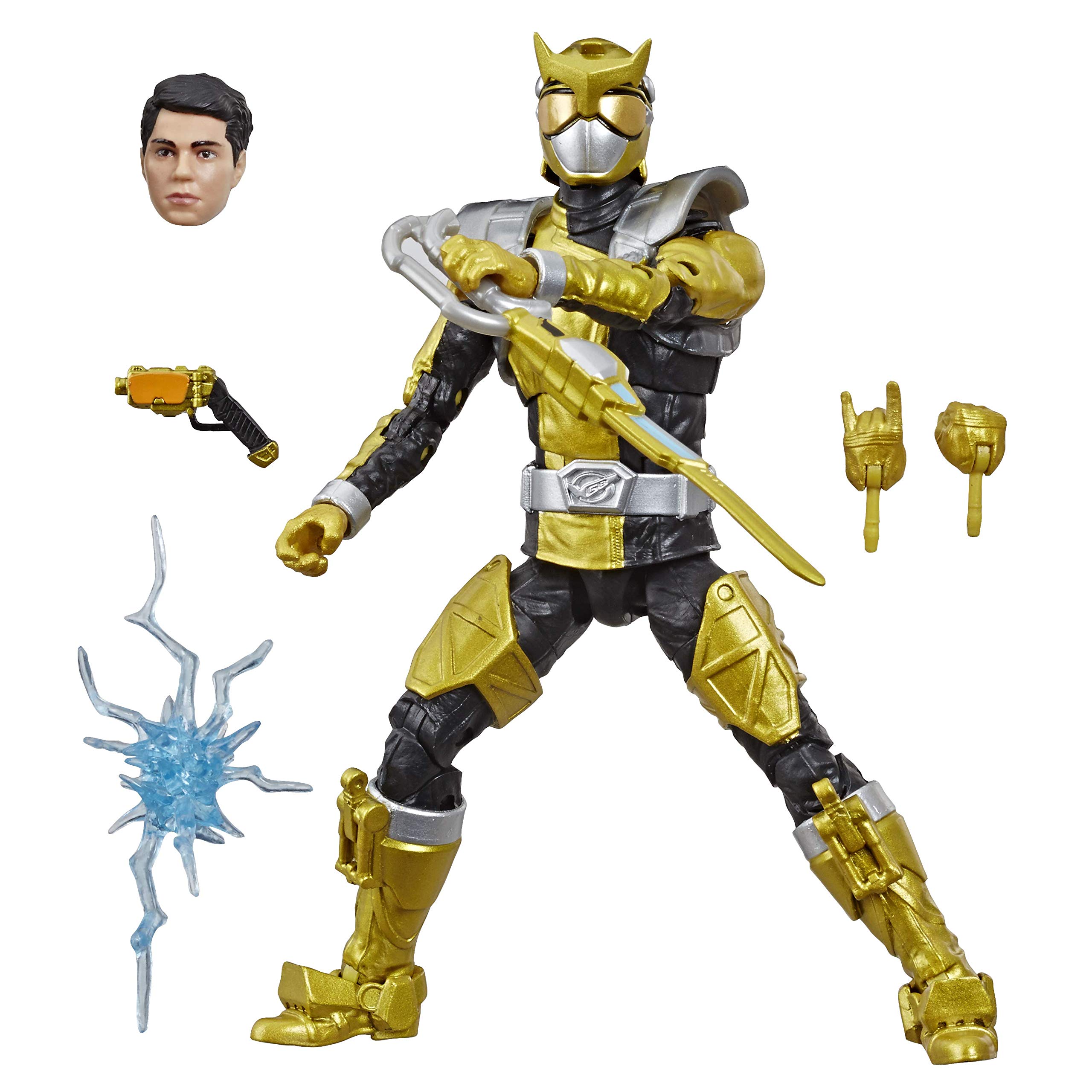 Hasbro toys power rangers lightning collection beast morphers gold ranger collectible action figure toy with accessories toys games