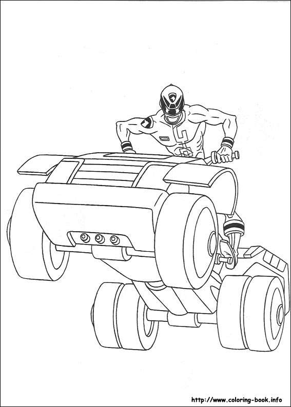 Power rangers coloring picture