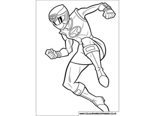 Power rangers colouring pages and kids colouring activities ppt