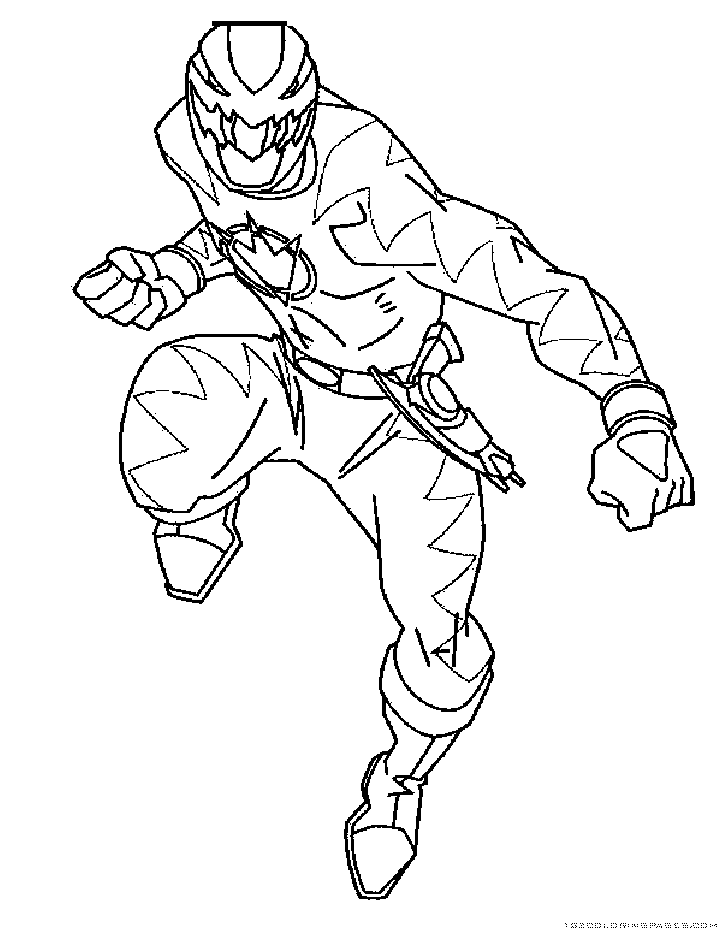 Power rangers coloring pages