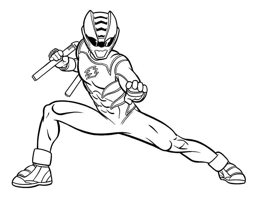 Online coloring pages rangers coloring ranger and nunchuck the rangers