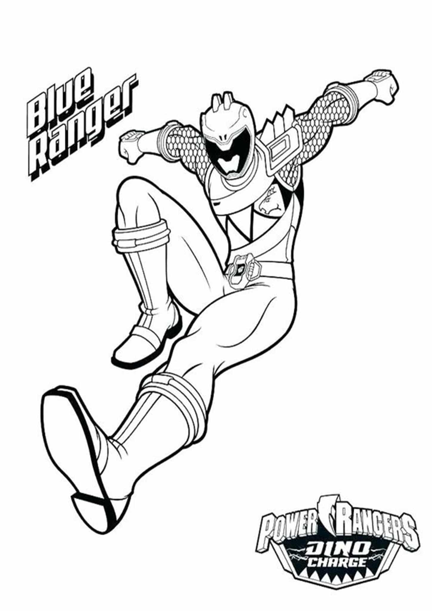 Free easy to print power rangers coloring pages