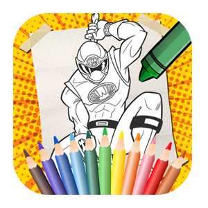 The power rangers coloring