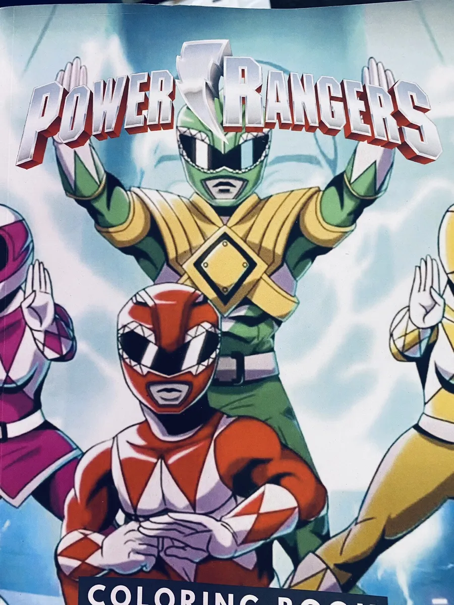 The mighty morphin power rangers coloring book