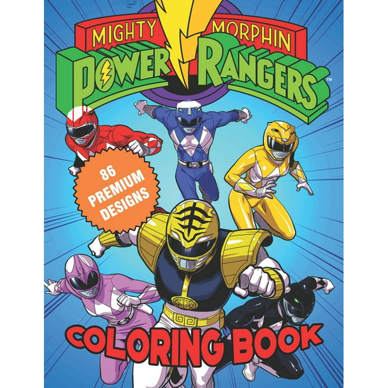 Power rangers coloring book great coloring book for kids and adults