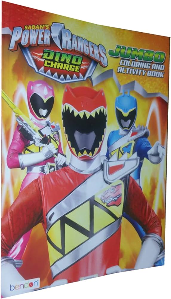 Sabans power rangers dino charge coloring and activity book unknown author books