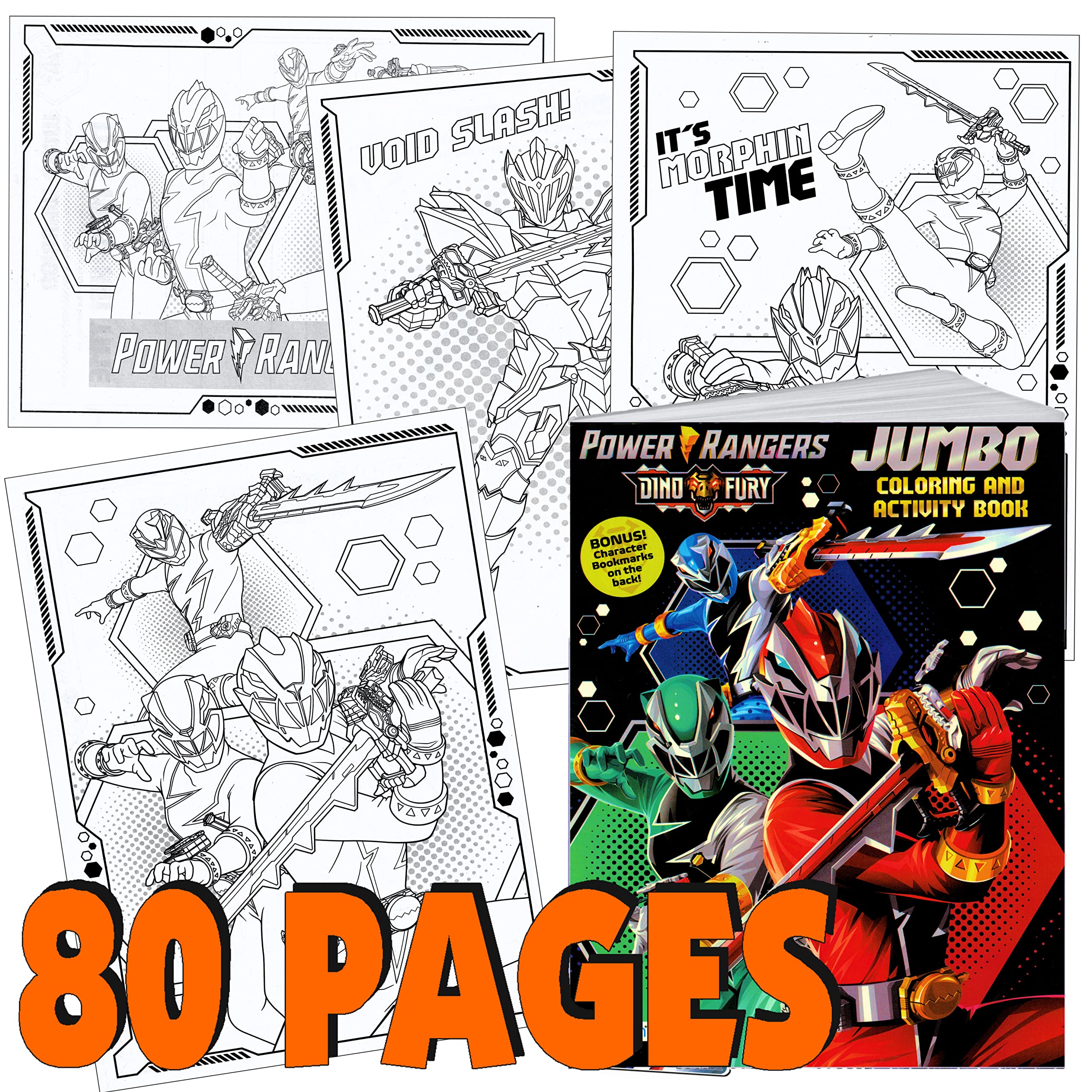 Trisens power rangers dino charge coloring book and stickers super set bundle dino chargers coloring book with power rangers dino chargers stickers specialty door hanger toys games