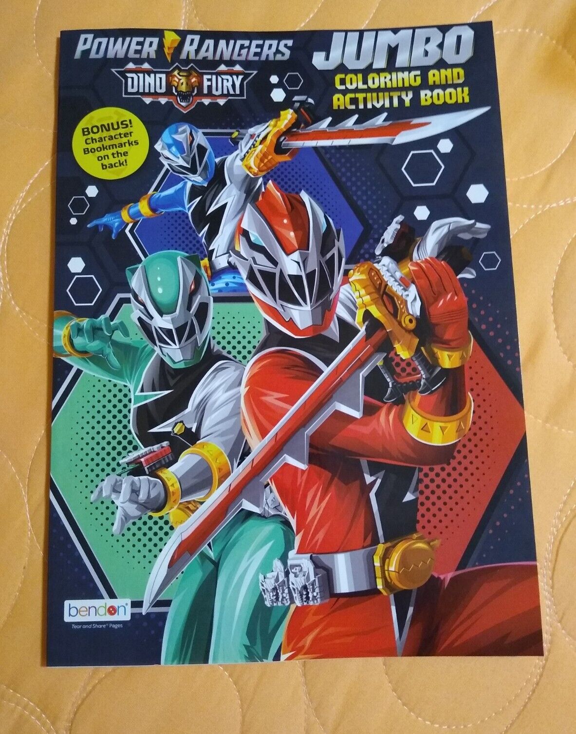 Power rangers dino fury jumbo coloring activity book with tearshare pages ð