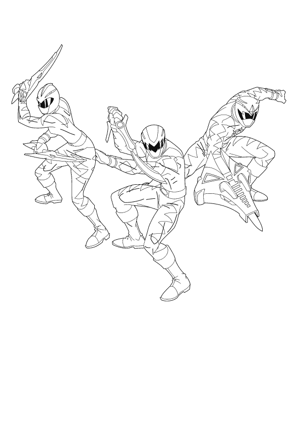 Free printable power rangers coloring pages for kids