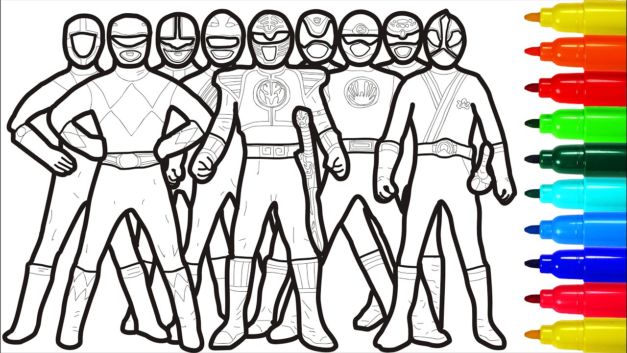 Power rangers coloring pages