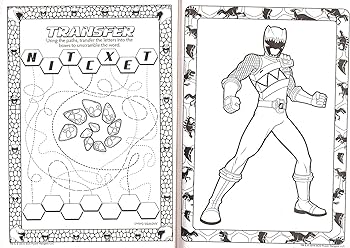 Power rangers dino charge jumbo coloring activity book