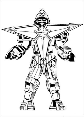 Megazord coloring page free printable coloring pages