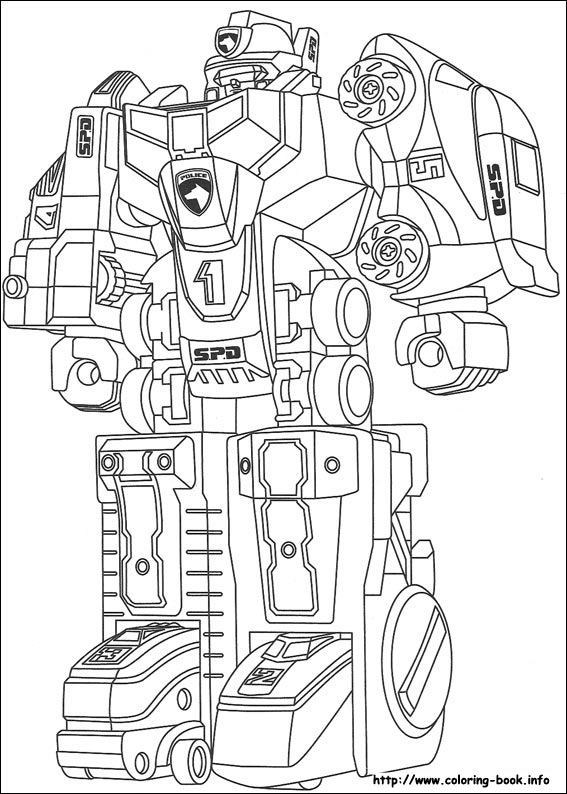 Power rangers coloring picture