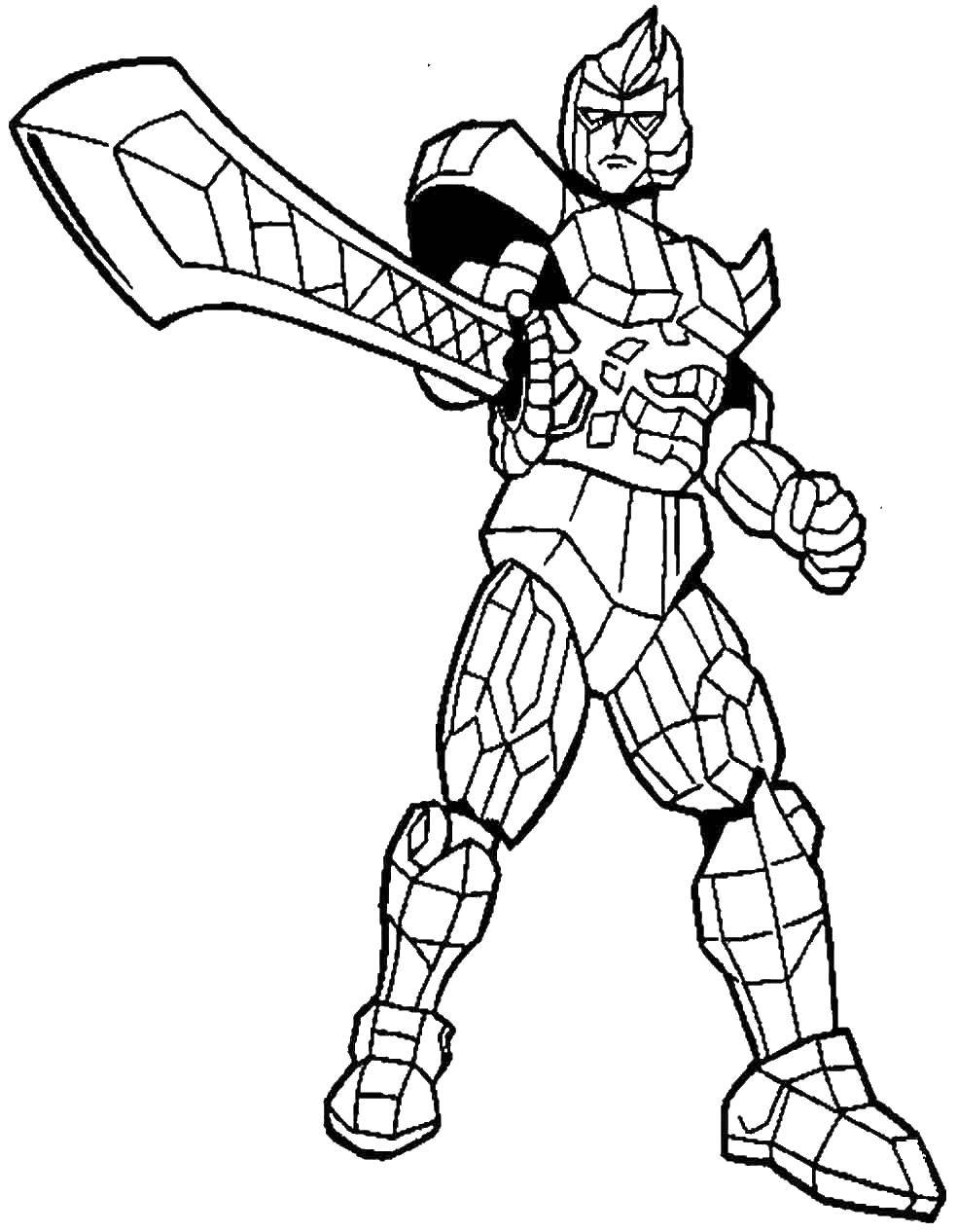 Online coloring pages coloring page mega zord the rangers download print coloring page