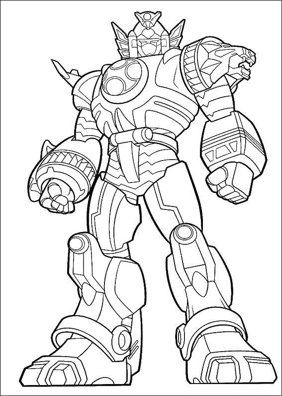 Online coloring pages coloring page mega zord power rangers download print coloring page