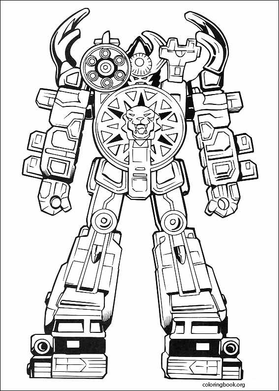 Power rangers coloring page