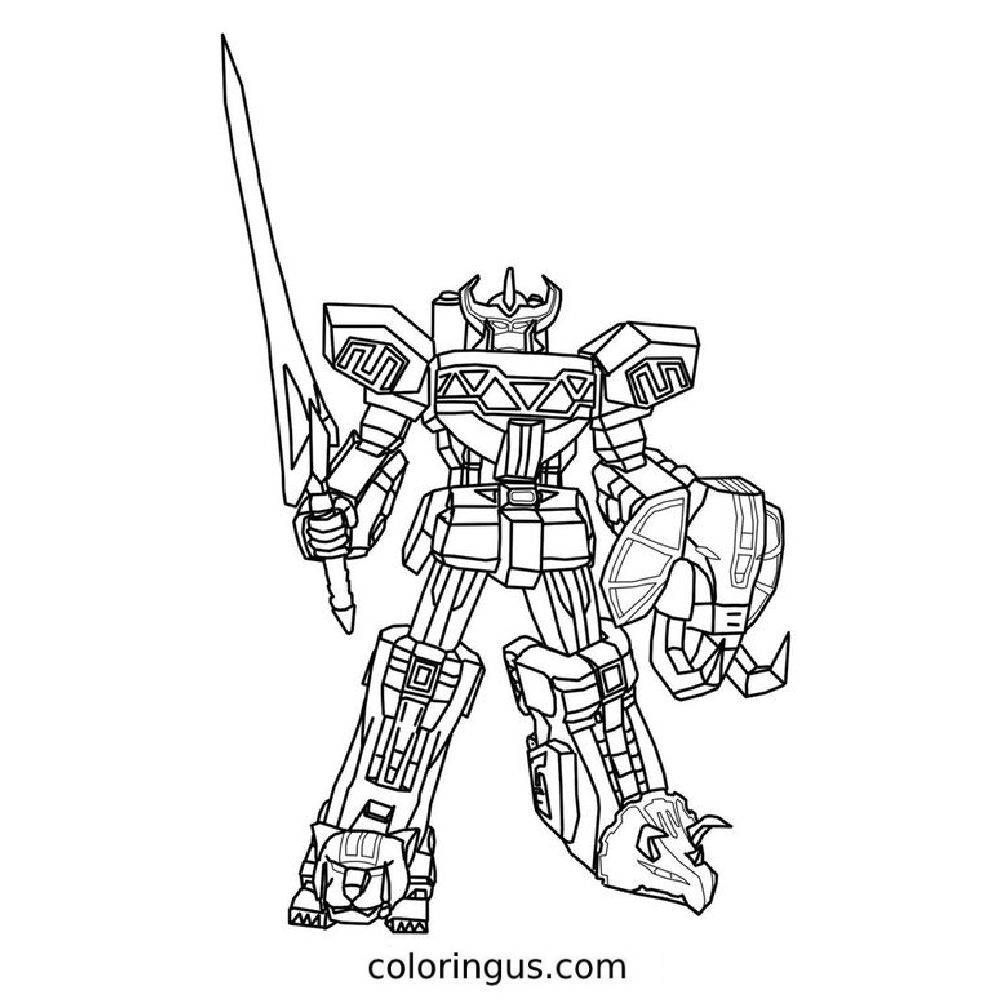 Megazord coloring page power rangers coloring pages avengers coloring pages minion coloring pages