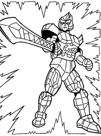 Power rangers coloring page