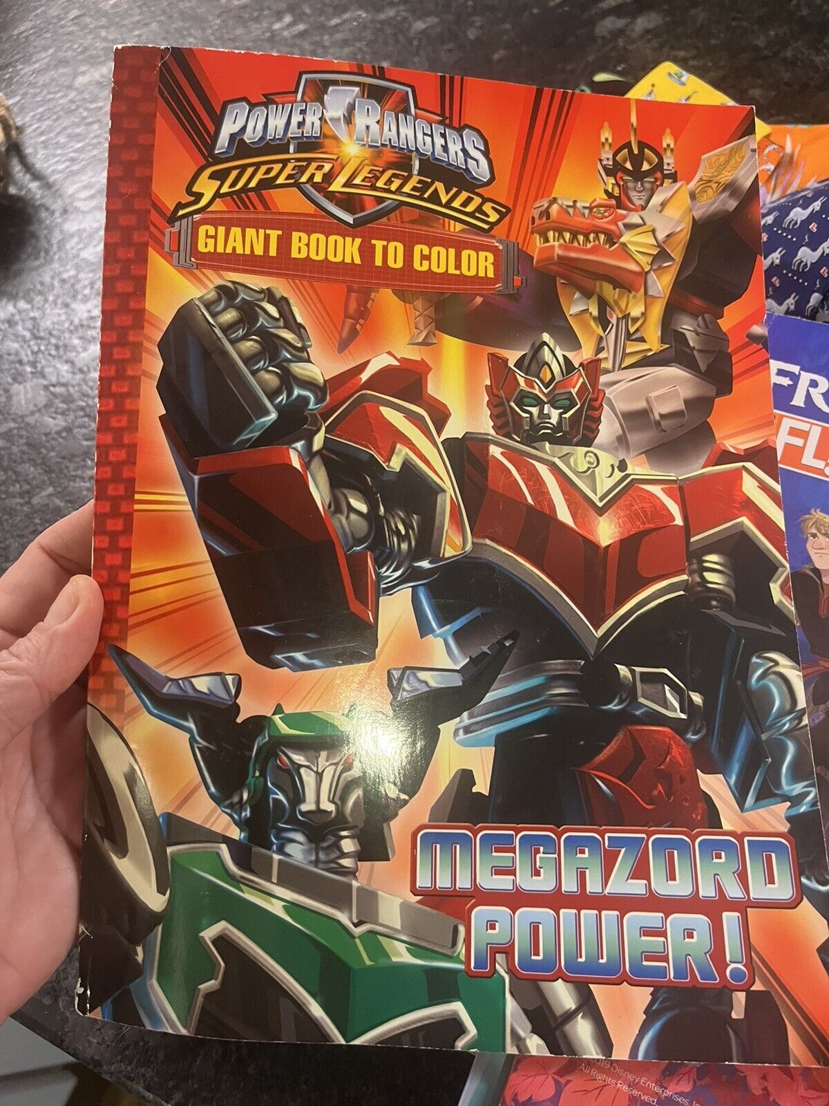 Megazord power power rangers super legends coloring book