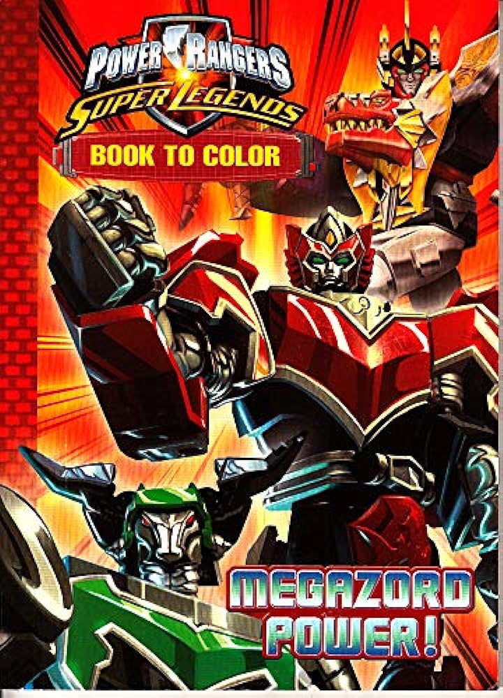 Megazord power power rangers super legends coloring book bvs books