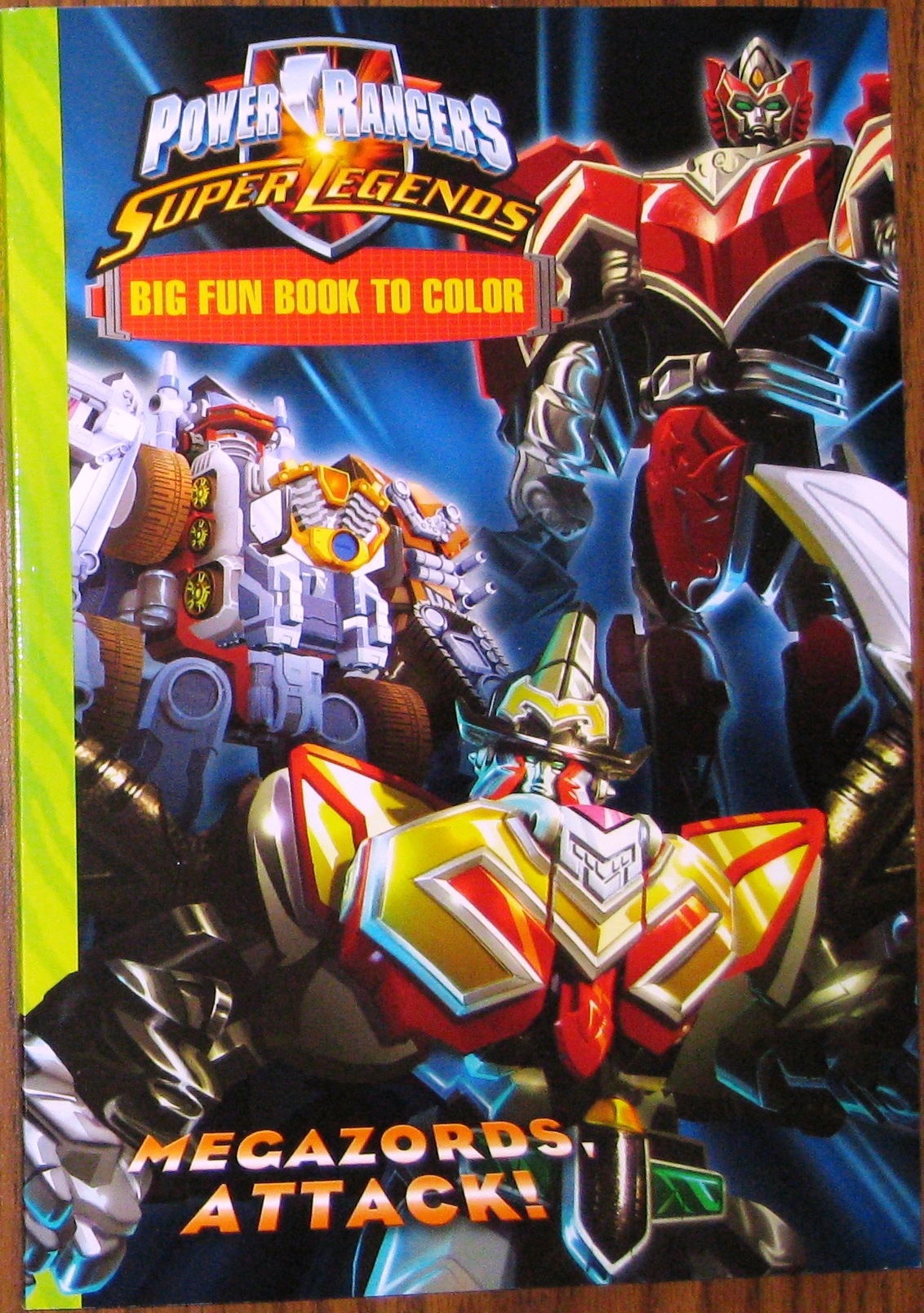 Power rangers giant books to color plus adversaries other characters vehicles weaponry