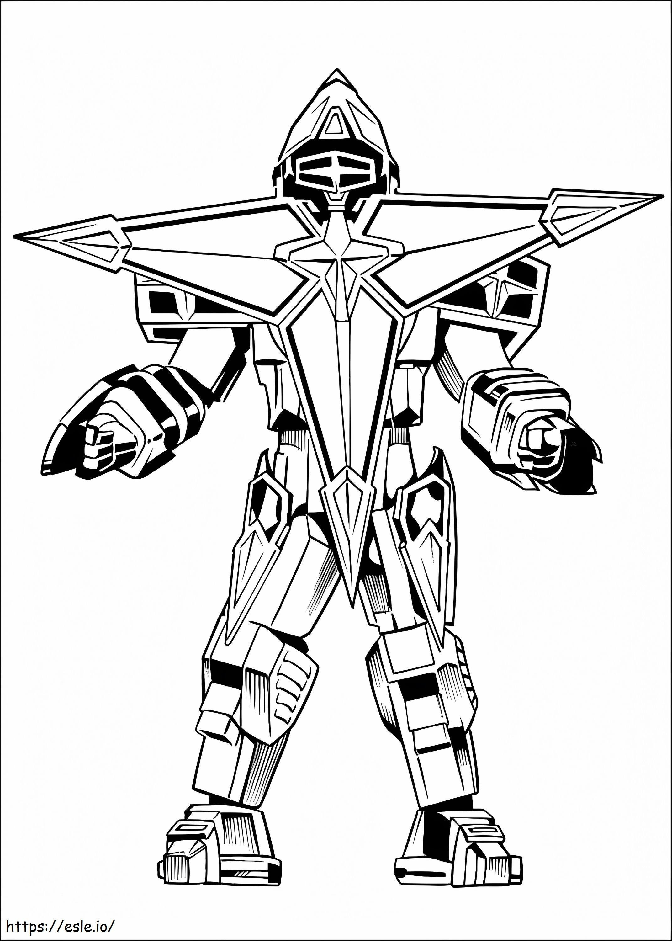 Power rangers ninja storm coloring page